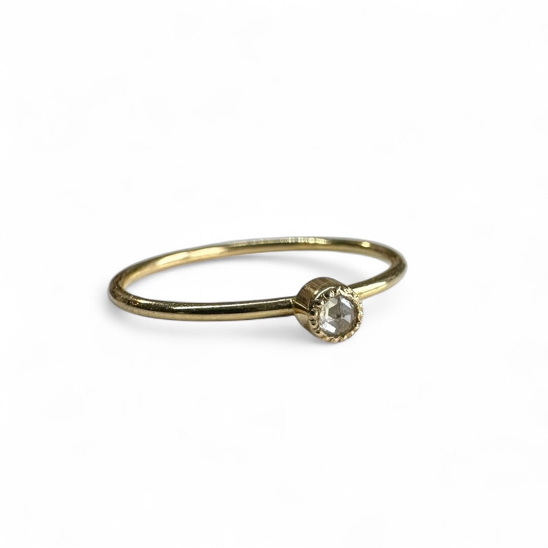 Ring mit Rosenschliff Diamant