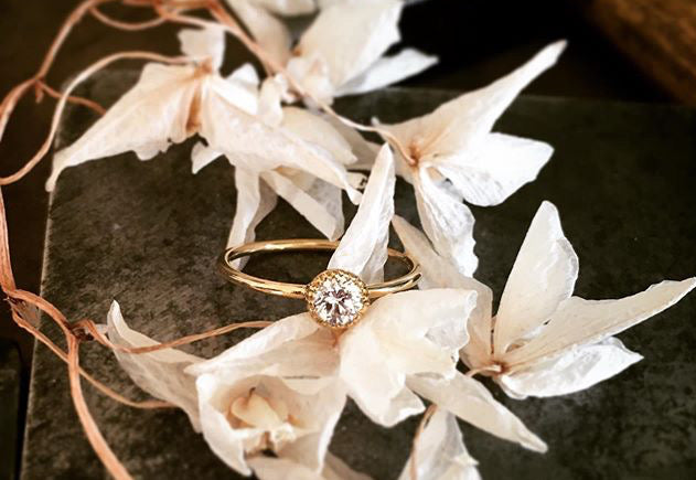 Ring recyceltes gold nachhaltiger Schmuck Berlin Goldschmied