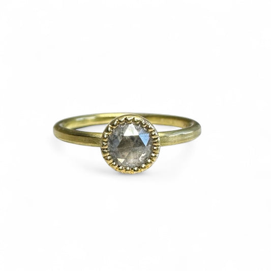 Ring Diamant recyceltes Gold nachhaltiger Schmuck Berlin Goldschmied