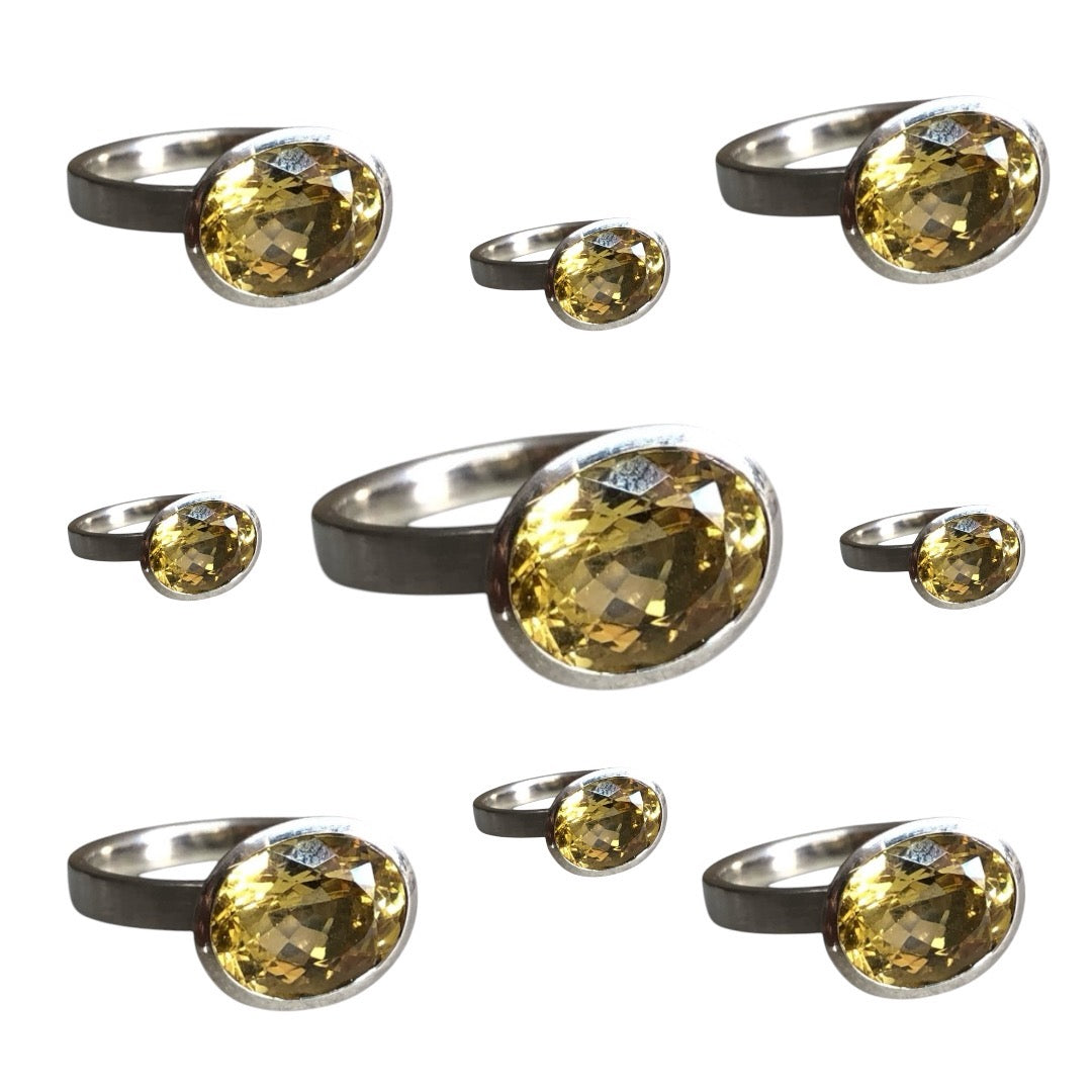 Ring recyceltes Weissgold nachhaltiger Schmuck Berlin Goldschmied